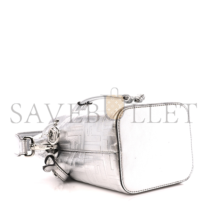 F**di mon tresor laminated leather bag (18*12*10cm)